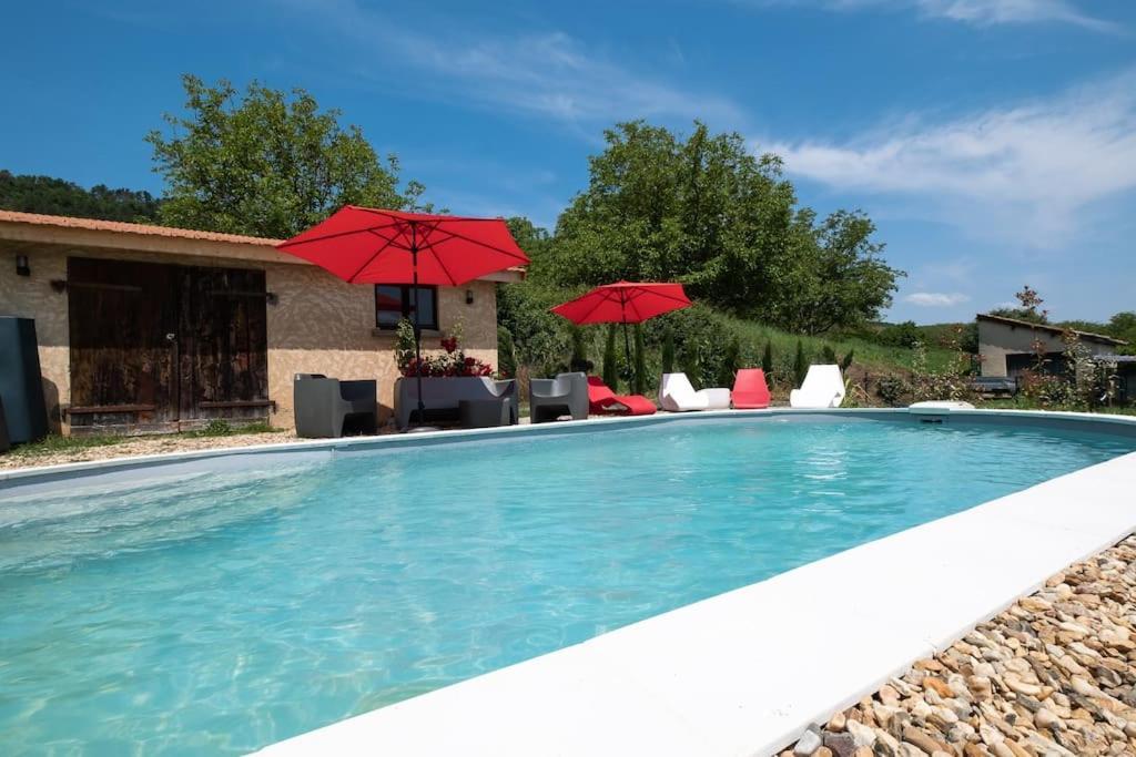 Villa Combe Jolie Clim, Piscine & Jacuzzi Saint-Vincent-de-Cosse Exterior foto