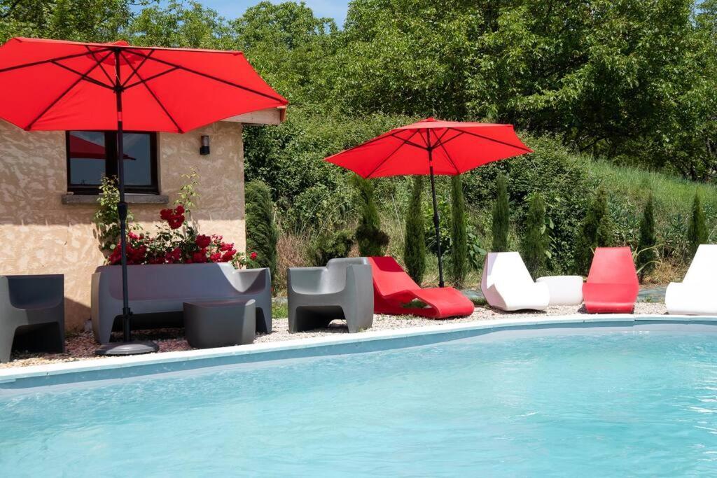Villa Combe Jolie Clim, Piscine & Jacuzzi Saint-Vincent-de-Cosse Exterior foto